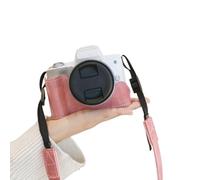 Mezza custodia per fotocamera in pelle PU a colori con comodo supporto per treppiede