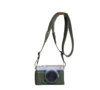 Mezza custodia protettiva per fotocamera Fuji XE5 pelle PU colori marrone verde