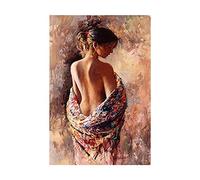 Mezza donna nuda pittura su tela stampe bellezza astratta poster vintage wall art grandi immagini decorazione della casa 50x70cm (20x28in) interno incorniciato e pronto da appendere