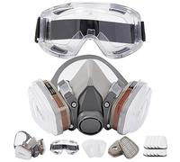 Mezza faccia riutilizzabile, maschera a vapore organica e maschera antipolvere per vernice, lucidatura meccanica, tronco, saldatura e altri lavori