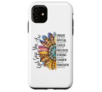 Mezza fioritura del girasole del leopardo dei fiori Custodia per iPhone 11