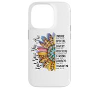 Mezza fioritura del girasole del leopardo dei fiori Custodia per iPhone 14 Pro
