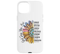 Mezza fioritura del girasole del leopardo dei fiori Custodia per iPhone 15 Plus