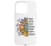 Mezza fioritura del girasole del leopardo dei fiori Custodia per iPhone 15 Pro Max