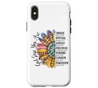 Mezza fioritura del girasole del leopardo dei fiori Custodia per iPhone X/XS
