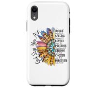 Mezza fioritura del girasole del leopardo dei fiori Custodia per iPhone XR