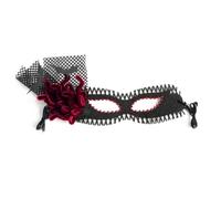 Mezza maschera da pipistrello di Halloween con velo a rete, for gli occhi strass, decorazione for feste for adulti