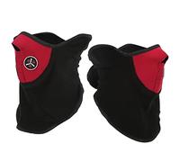 Mezza Maschera Invernale da Ciclismo Antivento e Antipolvere per Moto, Sci All'aperto, Mantiene Caldo e Facile da Respirare, Confezione da 2 per Uomo Donna, Materiale Poliestere (rosso)