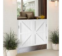 Mezza porta a battente in legno bianco, larghezza 76,2-122 cm, parte interna per cucina e bar, moderna porta bancone (larghezza 52 x altezza 36 cm), perfetta per rinnovamento e design della casa