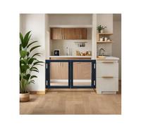 Mezza porta oscillante in stile fienile rustico, legno massiccio resistente for bar, ristorante, portico, cancello for animali domestici, facile installazione(E,W130xH90cm(51.18x35.43in))