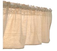 Mezza tenda in cotone e lino funzionale ed elegante per uso porte e finestre