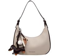 Mezzaluna Borsa a tracolla da donna in pelle PU borsa sotto le ascelle con tracolla regolabile Retro Classic Hobo Clutch borsa per lavoro e viaggio, bianco, 250.00x155.00x100.00mm/9.84x6.1x3.94inch