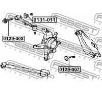 Mezzaluna, Corpo assiale 0131-011 FEBEST per LEXUS GS IS I IS SportCross