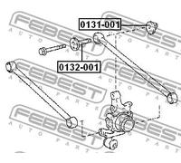 Mezzaluna, Corpo assiale 0132-001 FEBEST per LEXUS RX