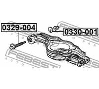 Mezzaluna, Corpo assiale 0330-001 FEBEST per HONDA ACURA