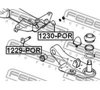 Mezzaluna, Corpo assiale 1230-POR FEBEST per HYUNDAI H100 Autobus STAREX Furgone