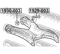 Mezzaluna, Corpo assiale 1930-003 FEBEST per BMW X5 X6