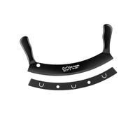 Mezzaluna Cucina Tagliapizza 30,5 cm Nera Antiaderente - Doppio Manico