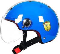 Mezze Caschi Moto Estivi Uomo Donna, Casco Aperto Vintage Leggero, Casco Moto Scooter retrò Moto Certificato DOT/ECE, Caschi Jet (Color : C, Size : XL=(61-62cm))