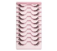 Mezze Ciglia Ciglia Finte 10-5 Paia Cat Eye Ciglia Estensione Ciglia 3D Visone Mezza Ciglia Trucco Naturale maquiagem