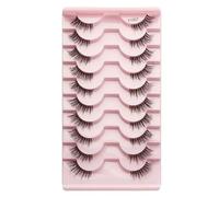 Mezze Ciglia Ciglia Finte 10-5 Paia Cat Eye Ciglia Estensione Ciglia 3D Visone Mezza Ciglia Trucco Naturale maquiagem