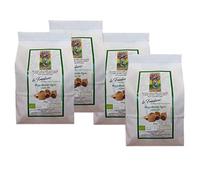 Mezze maniche rigate al Farro Bio prodotte con farina di FARRO Bio macinata a pietra , trafilatura al bronzo e lenta essiccazione.