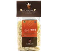 Mezze Penne Lisce - PASTA D'ARAGONA - Eccellenza Italiana, Pasta di Semola di Grano Duro Trafilata al Bronzo - 2 x 500 GR