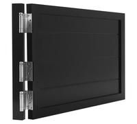 Mezze porte personalizzabili in legno di pino per bar, stile saloon basculante, con cerniere a molla, porta divisoria a chiusura automatica a 180°, nero (70 x 80 cm/28 x 32)