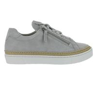 Mezze scarpe da donna Gabor in pelle grigia con scivolo