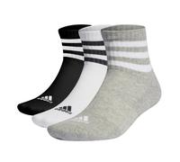 Mezzi calzini per bambini adidas 3-Stripes Sportswear (x3) Grigio 31/33