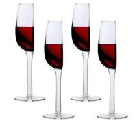 Mezzo bicchiere da vino da 140 ml, 4 bicchieri da vino rosso, mezzo bicchiere di vino, moderno set di bicchieri da vino rosso, per matrimonio, compleanno, Natale, festa