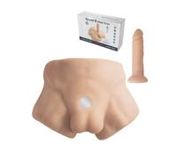 Mezzo Busto Con Dildo Staccabile Ultrarealistico Stimolatore Anale Vaginale Hot