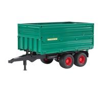 Mezzo cantiere Bruder 2010 Rimorchio con Ribaltabile, colore Verde, gioco per