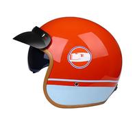 Mezzo Casco Da Motociclista Con Doppia Visiera, Mezzo Casco Da Motociclista Elettrico Retrò 3/4 Aperto, Casco Da Motociclista Omologato Ece Per La Circolazione Su Strada C,XL:59-61