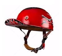 Mezzo Casco da Motociclista Mezzo Casco Retrò Personalizzato Certificazione ECE Occhiali da Sole Integrati Aspetto Unico e Raffinato Fodera Comoda Adatta Per Uomini e Donne B,2XL63~64CM