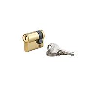 Mezzo Cilindro europeo Sa 30X10mm, vite 40mm, antisfilamento, ottone, 3 chiavi - THIRARD
