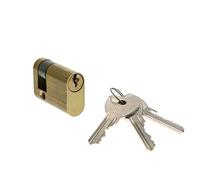 MEZZO CILINDRO OVALE Omec 52 mm Ottone