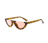 Mezzo della luna Occhiali da sole Lenti Colorate Occhiali da sole Piccole Donne, Leopard, Talla Única