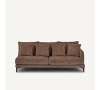Mezzo divano 3 posti in velluto misto, MODERNISTE, design Emmanuel Gallina Beige mezzo divano destro