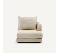 Mezzo divano dritto, modulare in cotone misto, TIBERIO Beige mezzo divano destro
