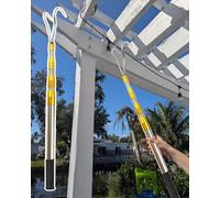 Mezzo Marinaio Palo Telescopico per Teloni o Barche A Spinta, Ganci di Attracco a Sgancio Rapido per Il Recupero di Imbarcazioni, Gancio di Sollevamento per Soffitta(2 Teeth,118-400cm/46.4-157.5in)