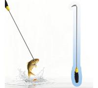 Mezzo Marinaio per Barca Gancio a Gaff/Ganci per Barche per La Pesca, Gancio a Mano in Metallo ad Alta Capacità di Carico, Asta di Spinta per Acqua Dolce/Al Largo/Nautica(80cm/32")
