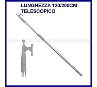 MEZZO MARINAIO TELESCOPICO 120/200 CM ALLUMINIO PUNTA IN PLASTICA GOMMONI/BARCA