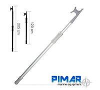 MEZZO MARINAIO TELESCOPICO IN ALLUMINIO ANODIZZATO 120/210 CM -PER BARCA NAUTICA