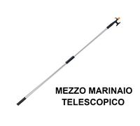MEZZO MARINAIO TELESCOPICO IN ALLUMINIO CON TESTA IN GOMMA - BARCA GOMMONE