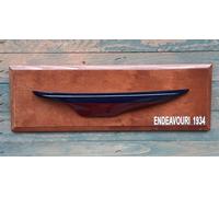 Mezzo Scafo ENDEAVOUR 1934 Barca a Vela America's Cup 47,5 x 16 cm Nautico Mare