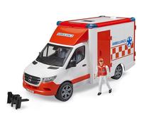 Bruder Ambulanza Mercedes Benz Sprinter con luci e suoni e Autista Inclusi