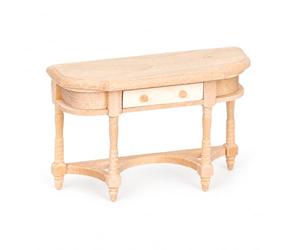 Mezzo Tavolino Casa delle Bambole, Legno naturale | Elementi metallici, Mobile da collezione, Completamento stanza, Per collezionisti