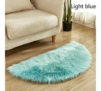 Mezzo Tondo Peloso Tappeto Artificiale Lana Caldo Coperta Tappetino Ispidi