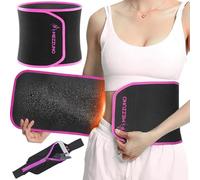 mezzuno Fascia Addominale Dimagrante Uomo Donna Effetto Sauna-Fascia Lombare Supporto Schiena Neoprene-R/XL